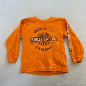 HARLEY-DAVIDSON Kids Long Sleeve T-Shirt, Size 4